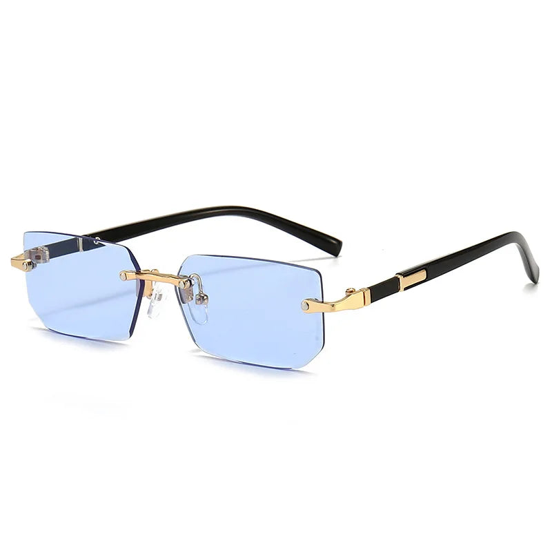 Rimless square glasses