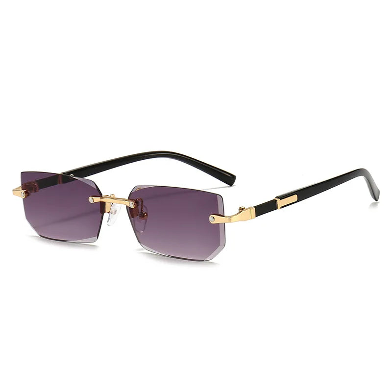 Rimless square glasses